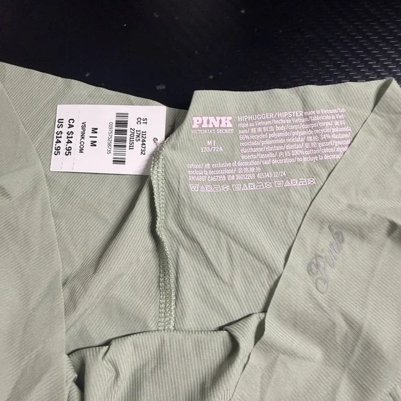 SOLD Victoria's Secret PINK Sage Green Hiphugger - Picture 2 of 3